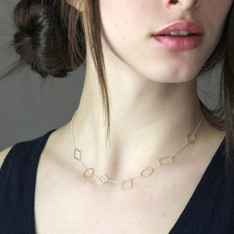 Primer Necklace in Mixed Metals