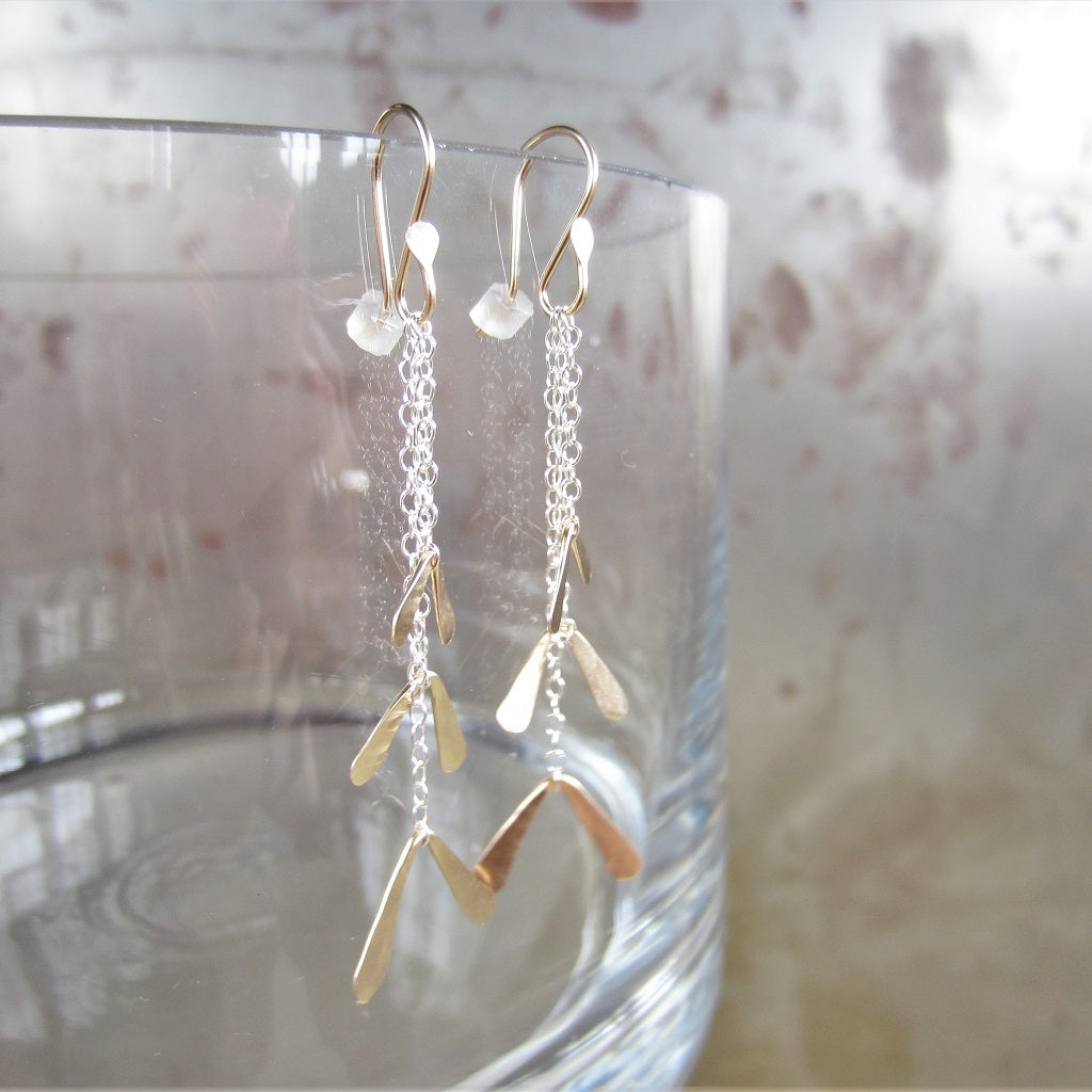 Samara Earrings in Mixed Metals