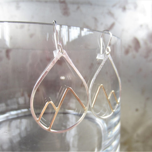 Vermont Earrings in Mixed Metals