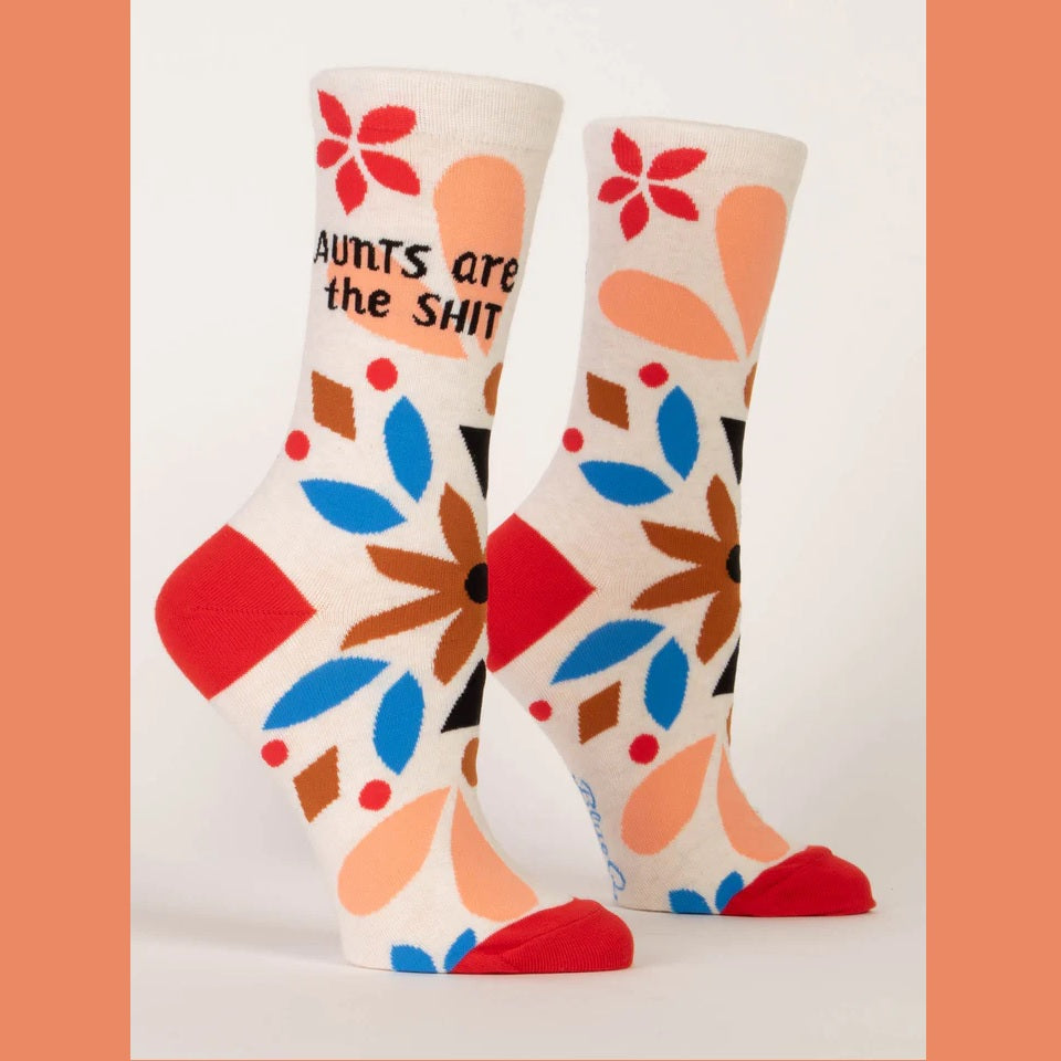 Women's Crew Socks: Aunts are the Shit