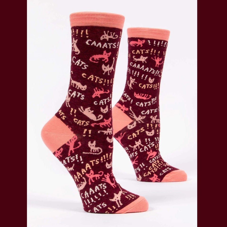 Women's Crew Socks: Cats!