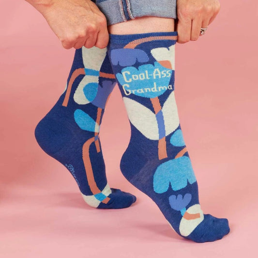 Women's Crew Socks: Cool-Ass Grandma