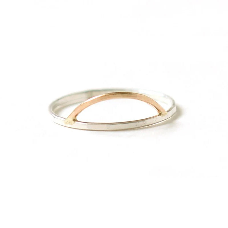 Sunrise Ring in Mixed Metals