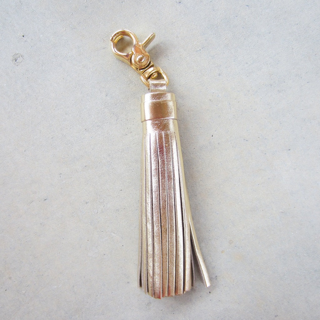 Tassel Key Ring: Gold