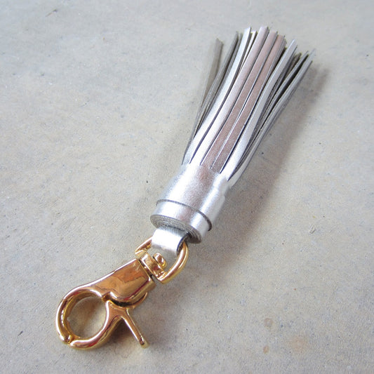 Tassel Key Ring: Silver