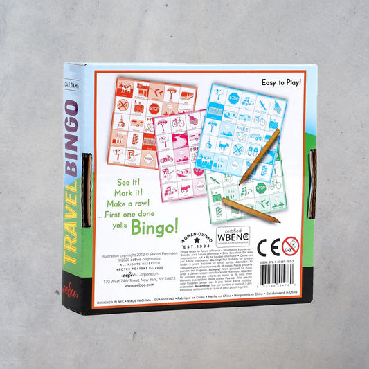 Travel Bingo Car Game