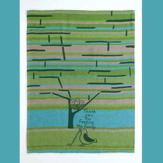 Woven Dish Towel: Feeding the Family