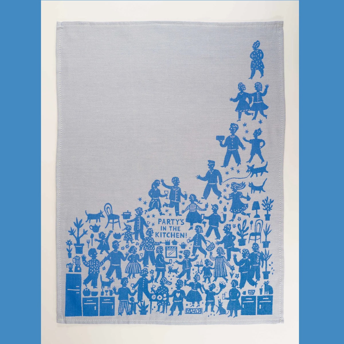 Woven Dish Towel: Party's in the Kitchen