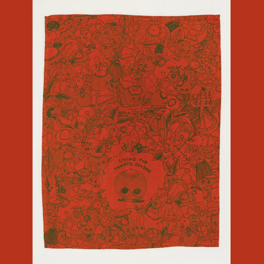 Woven Dish Towel: Living for Tomato Season