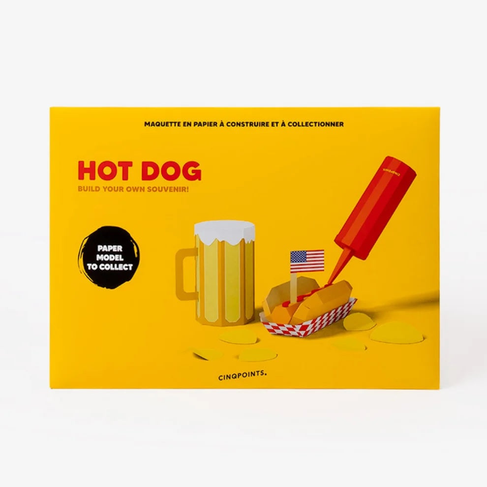 Hot Dog – 3D Paper Food Kit