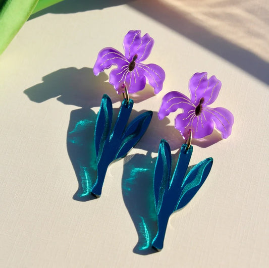 Iris Acrylic Earrings