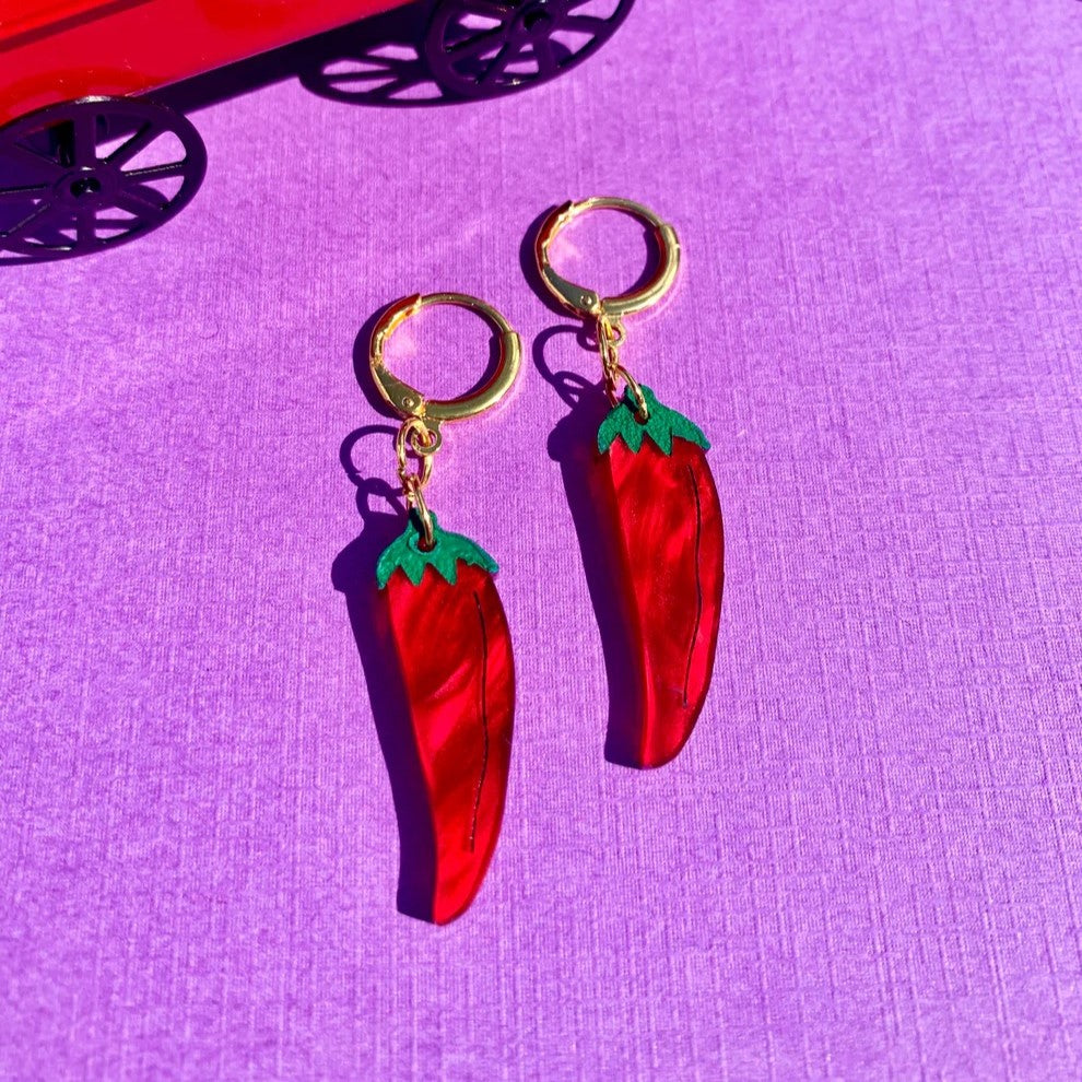 Just a Little Spice Acrylic Earrings