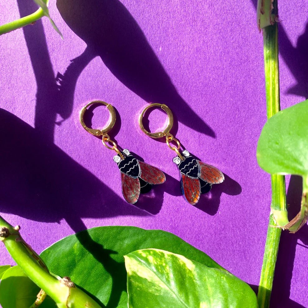 Just the Fly Acrylic Earrings