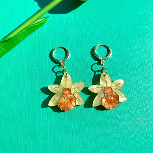 Mini Daffodils Acrylic Earrings