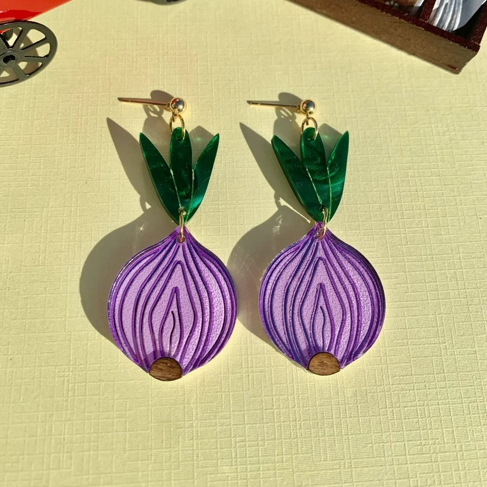 Onions Acrylic Earrings