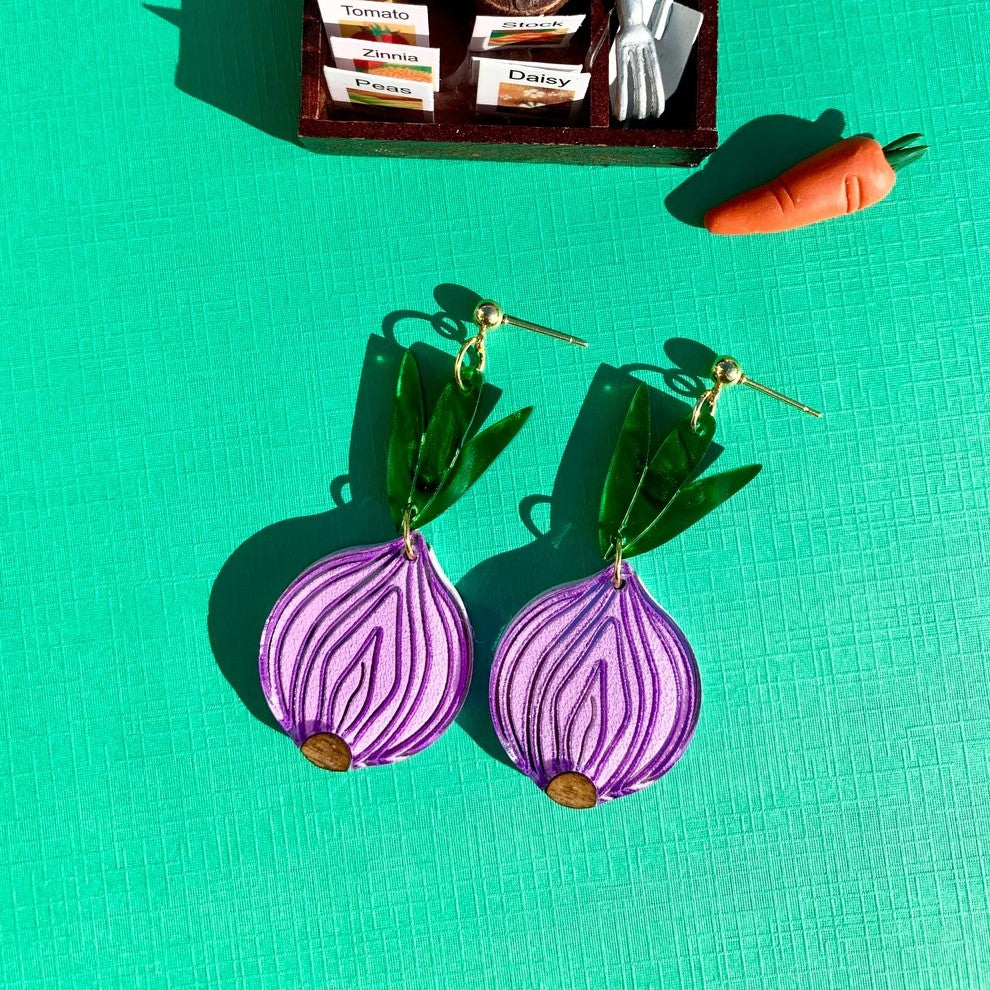 Onions Acrylic Earrings