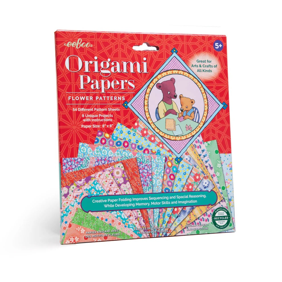Origami Papers: Flower Patterns