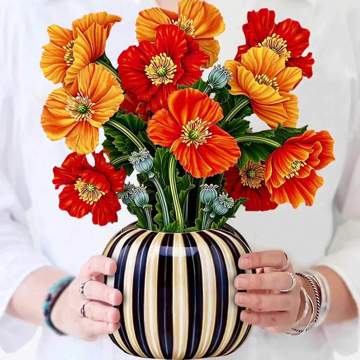 Paper Bouquet: French Poppies