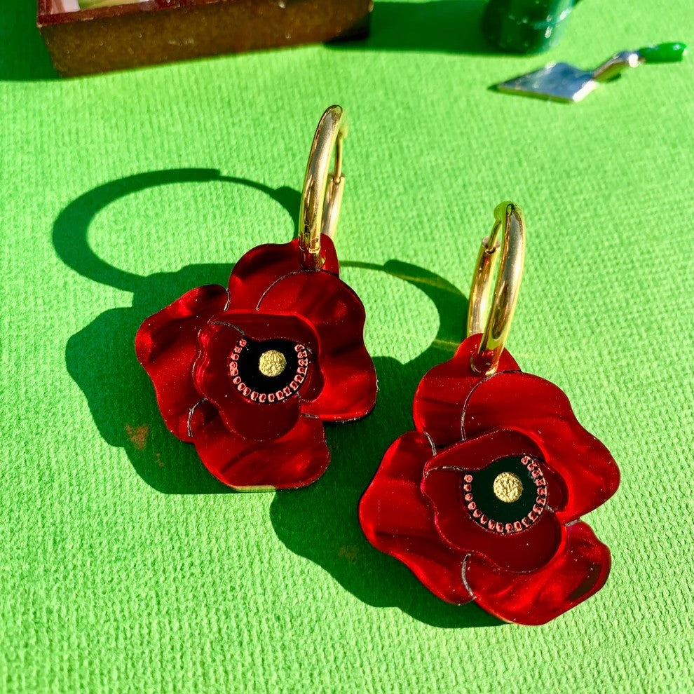 Poppy Acrylic Earrings