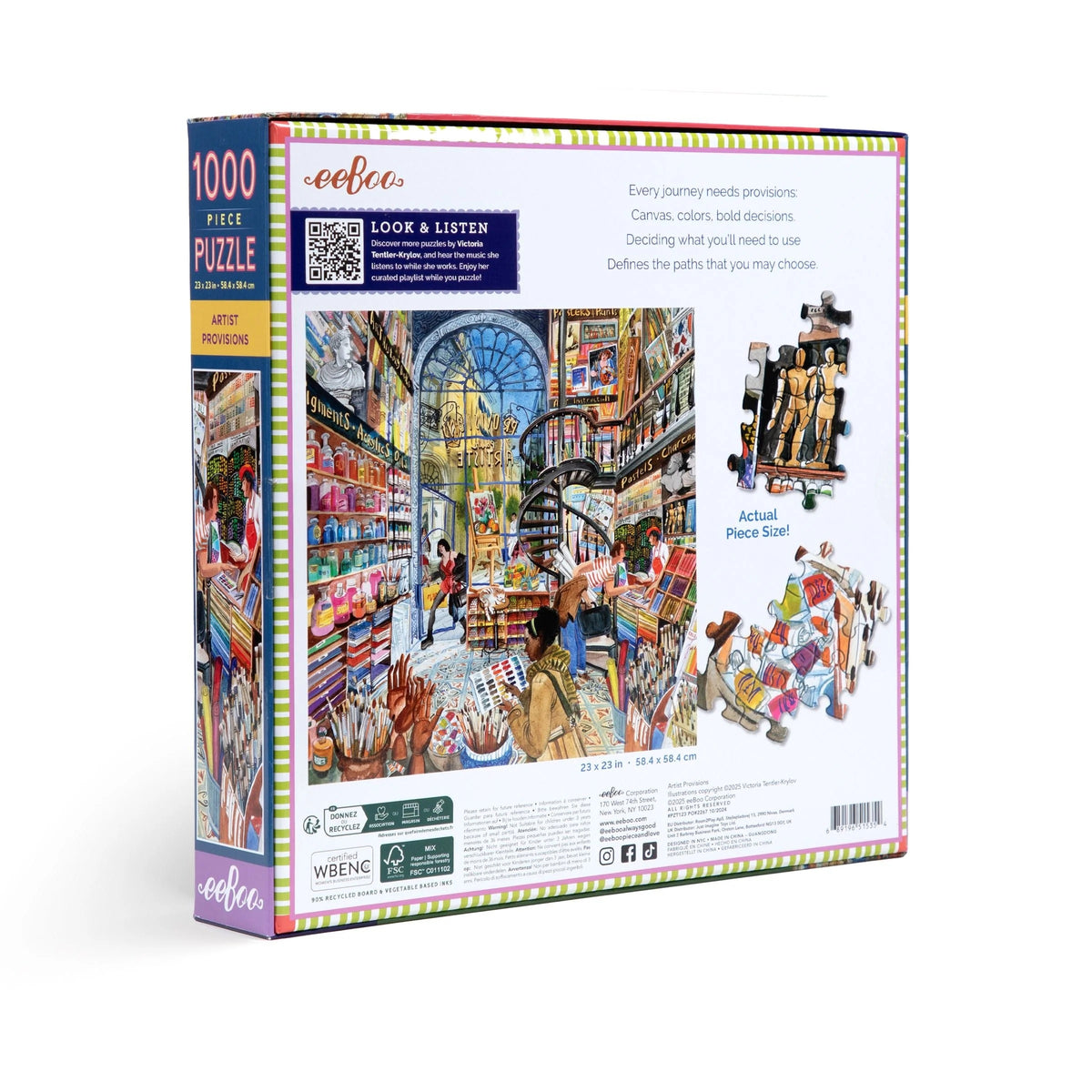 1000 Piece Puzzle: Artist Provisions