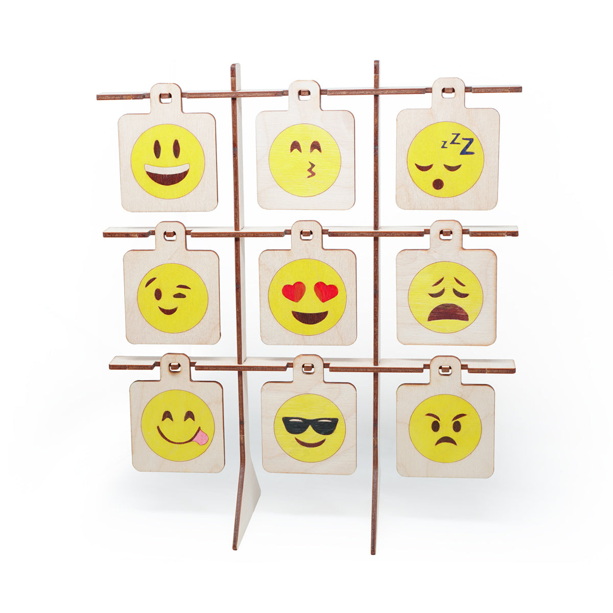DIY Wooden Emoji Target Stand