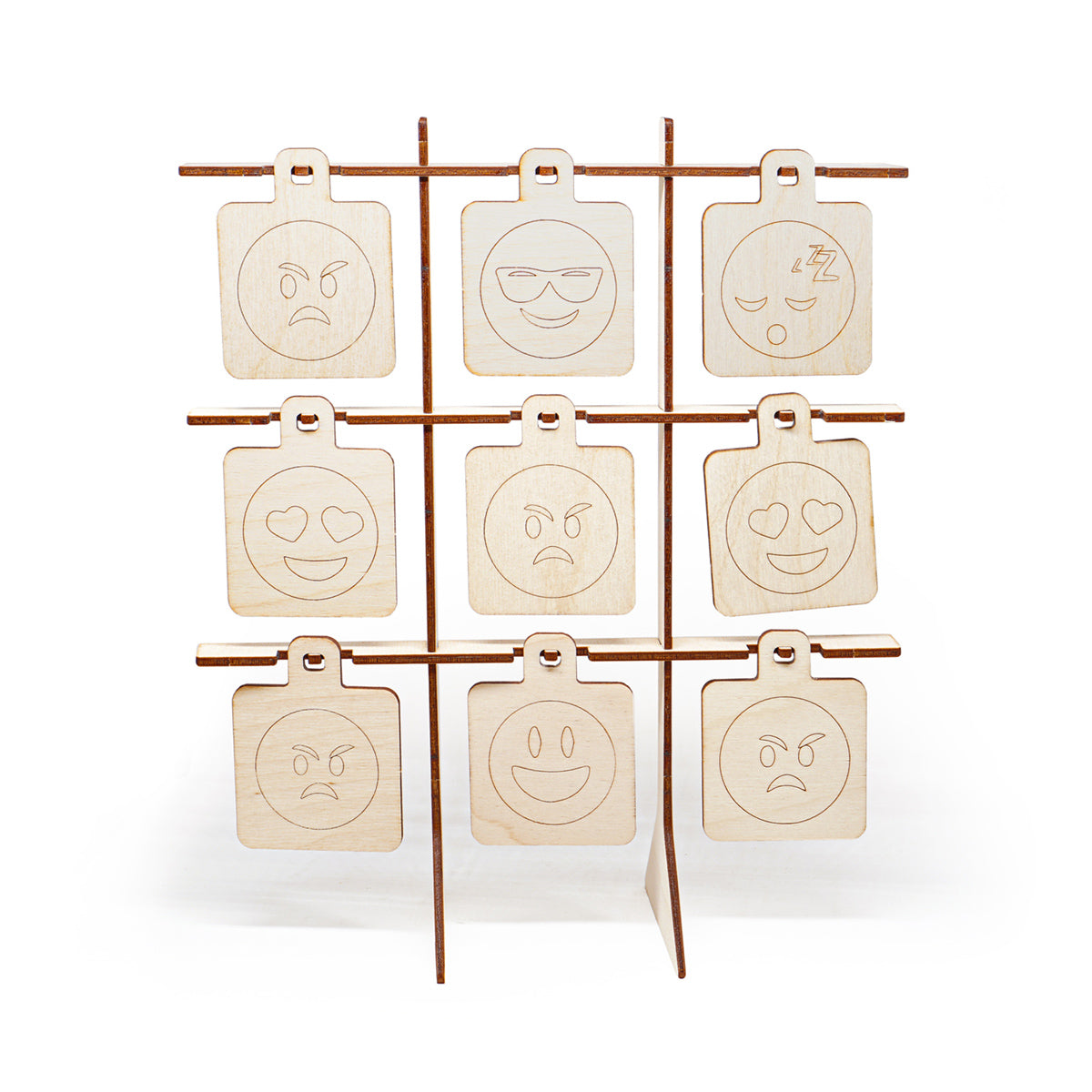 DIY Wooden Emoji Target Stand