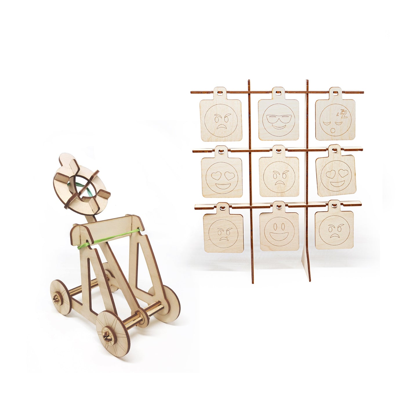 DIY Wooden Emoji Target Stand