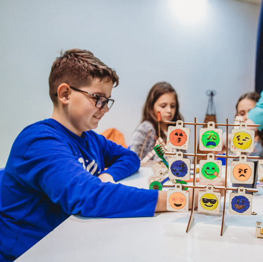 DIY Wooden Emoji Target Stand
