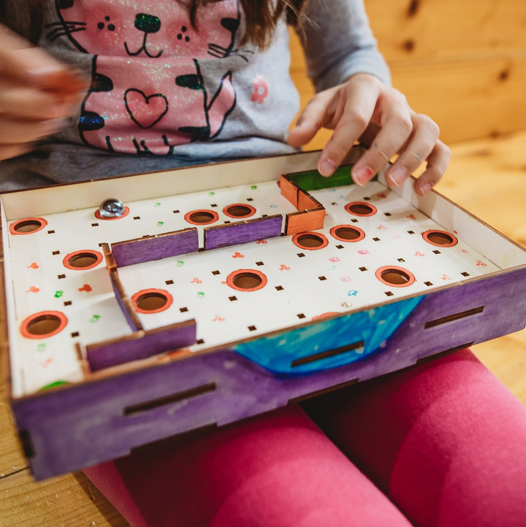 DIY Wooden Marble Maze