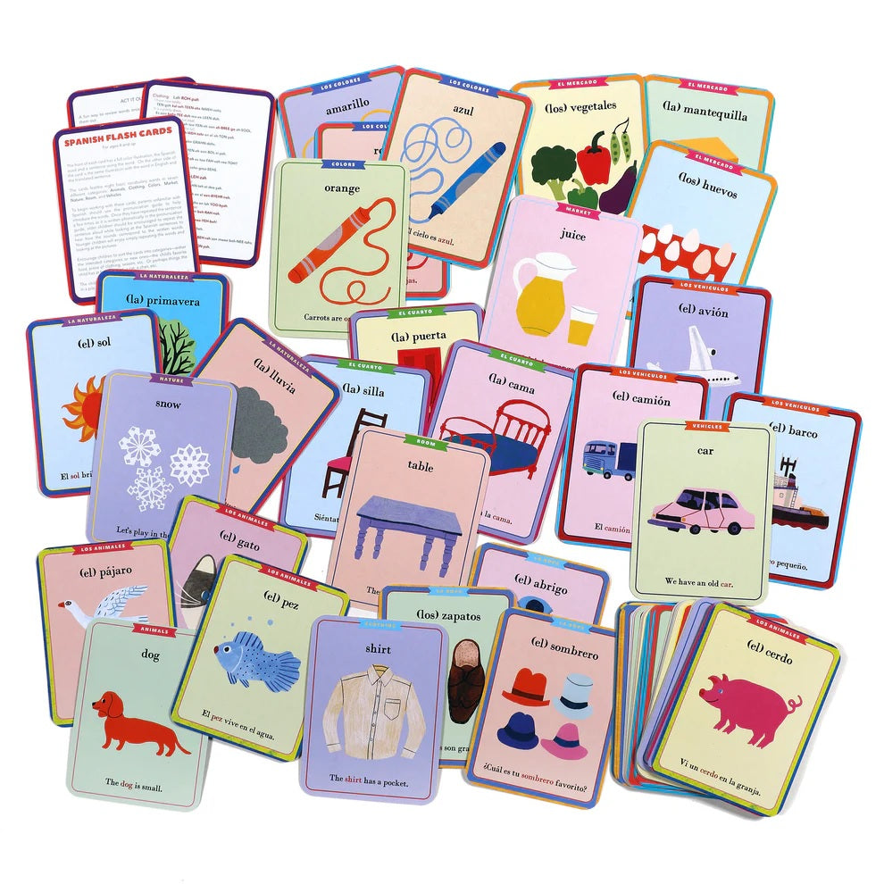 Spanish Vocabulary Flash Cards