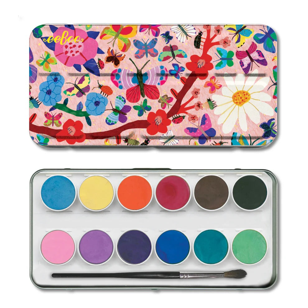 12 Watercolors Tin: Butterflies