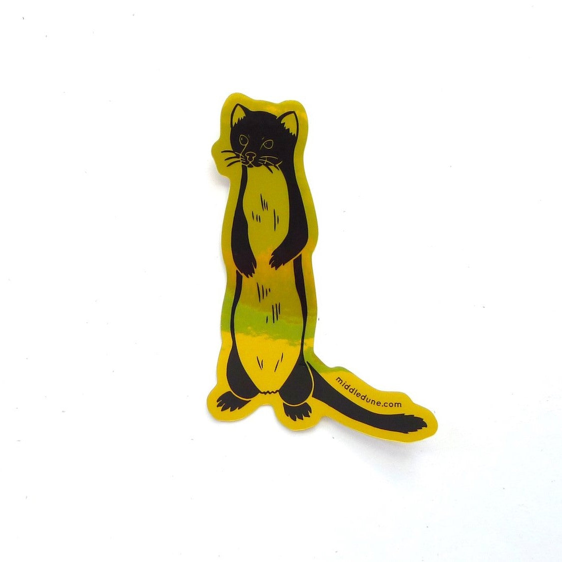 Metallic Weasel Sticker