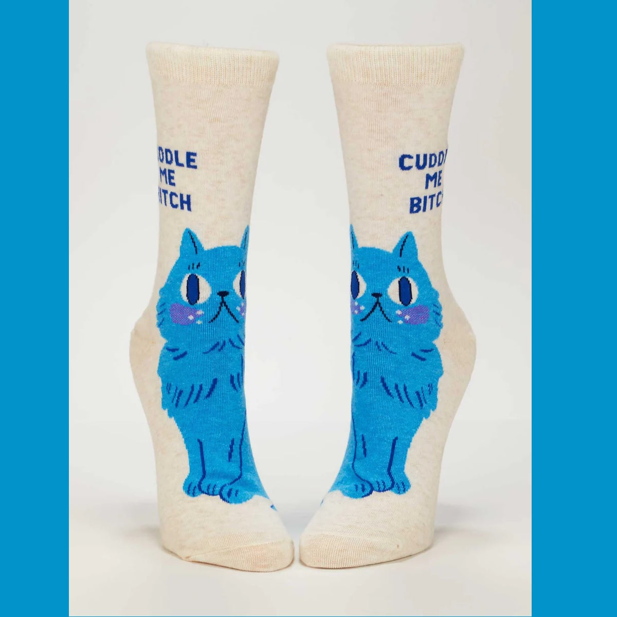 Women's Crew Socks: Cuddle Me Bitch