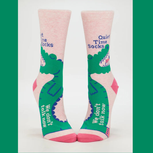Women's Crew Socks: Quiet Time