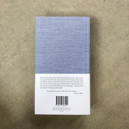 5 Year Diary: Blue Cover