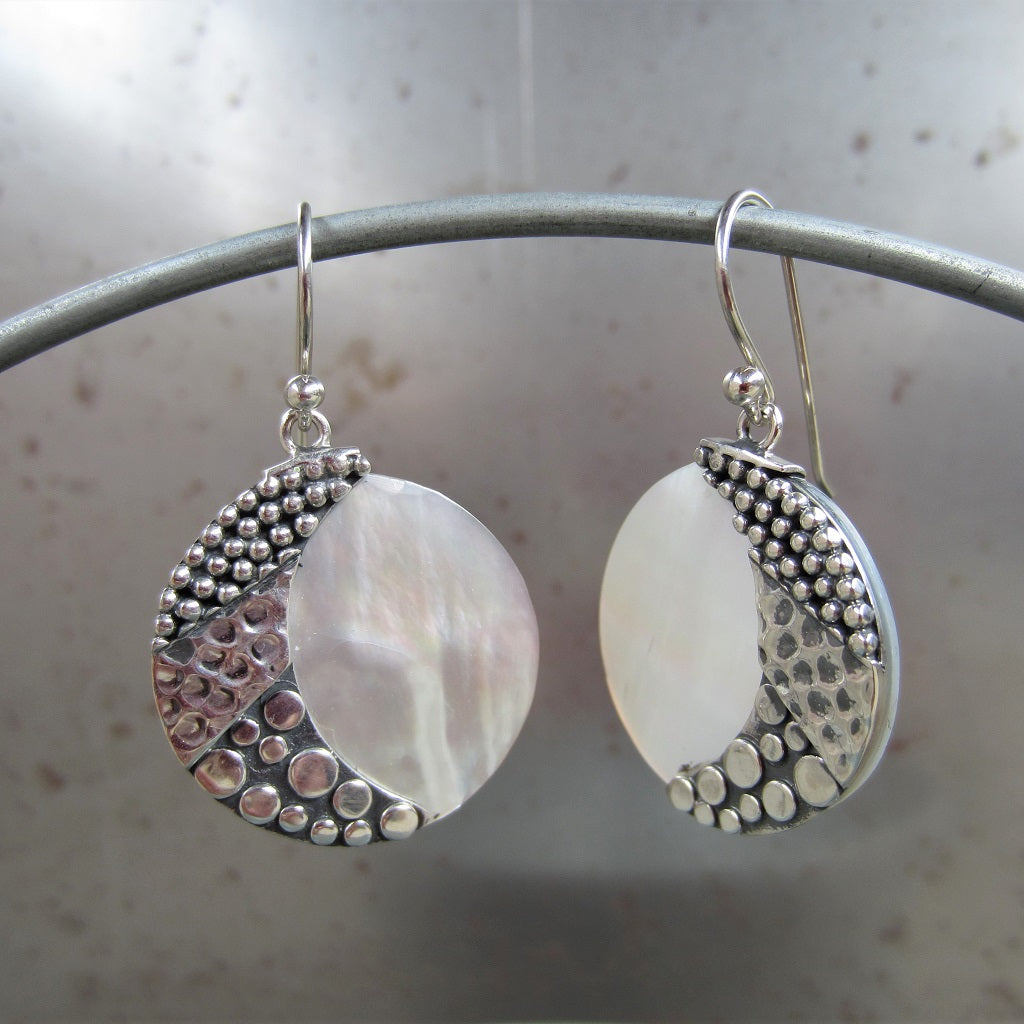 Sea Moon Earrings - Small