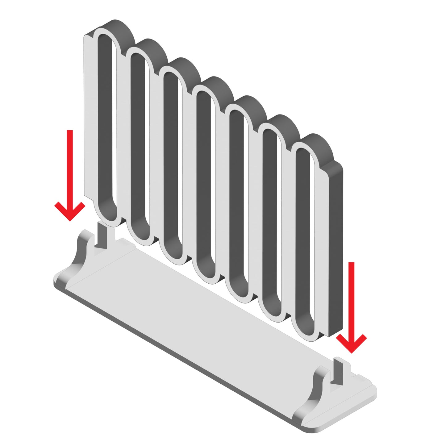 Acrylic Four In A Row Game: Black and White