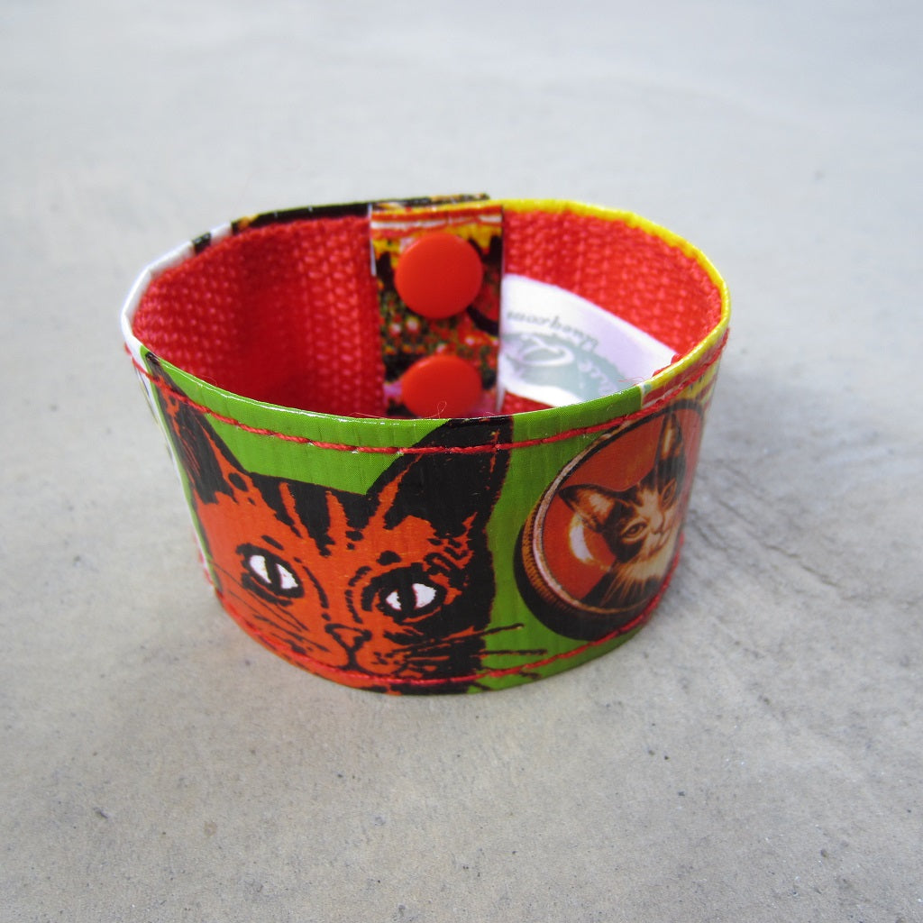 Cuff Bracelet: Cats