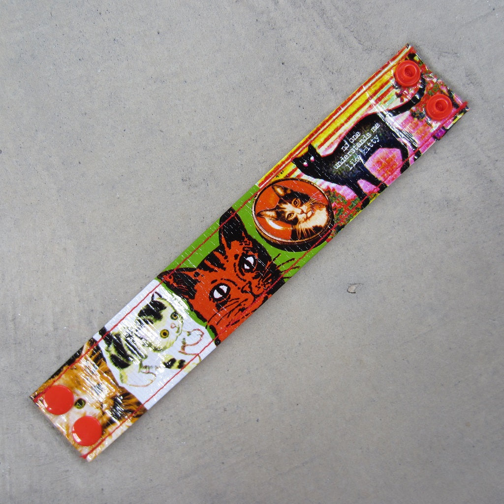 Cuff Bracelet: Cats