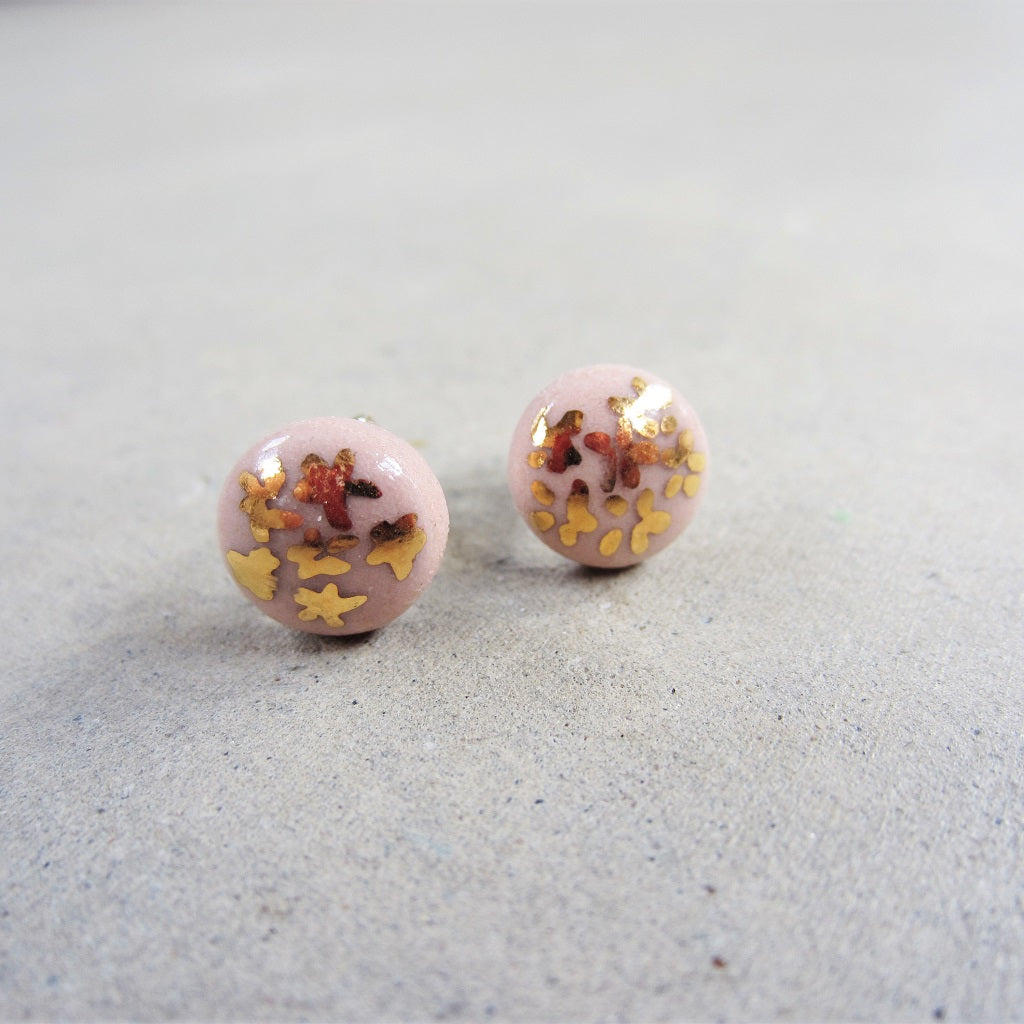 Ceramic Studs: Sunrise Bouquet