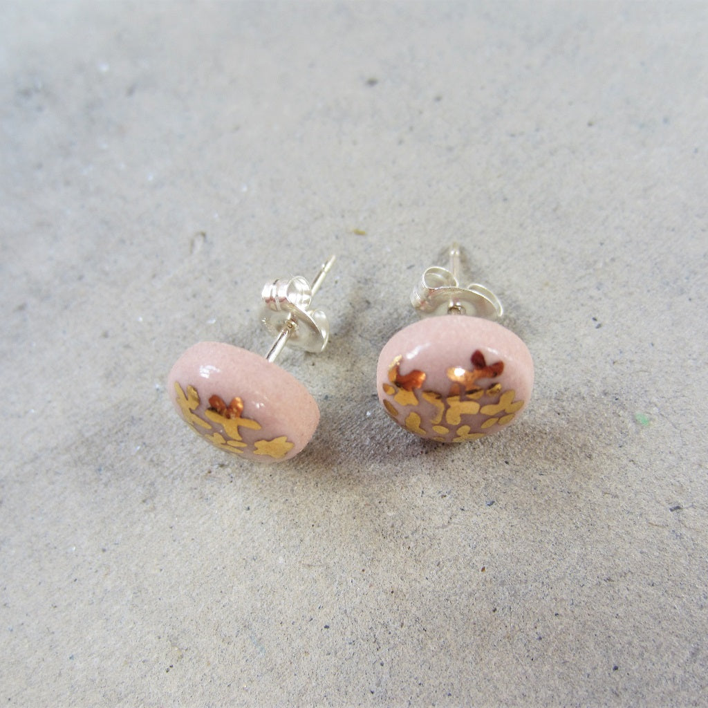 Ceramic Studs: Sunrise Bouquet