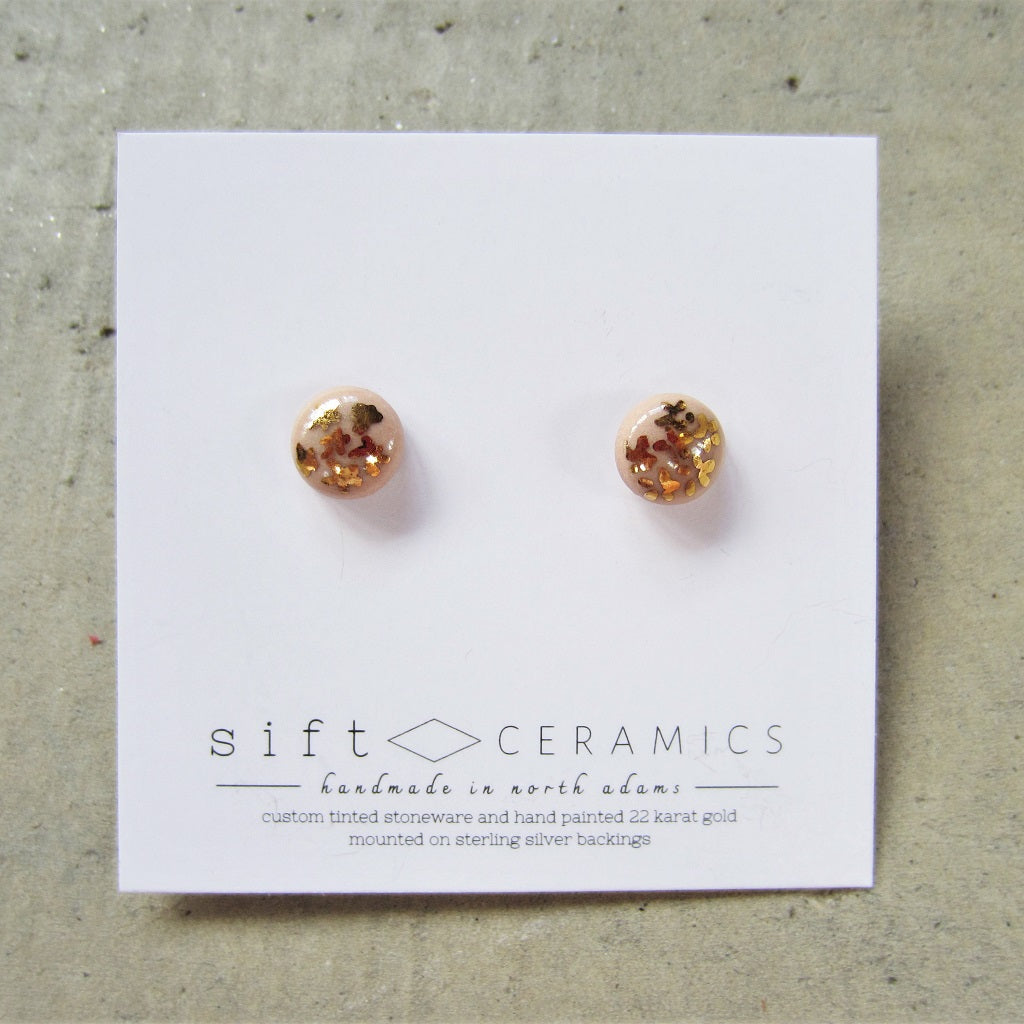 Ceramic Studs: Sunrise Bouquet