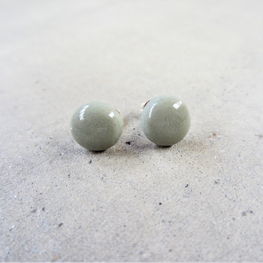 Ceramic Studs: Seafoam