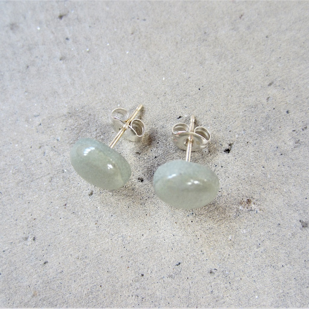 Ceramic Studs: Seafoam