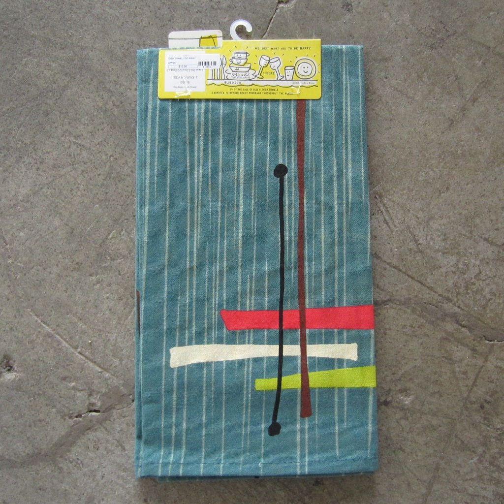 Printed Dish Towel: Go Away