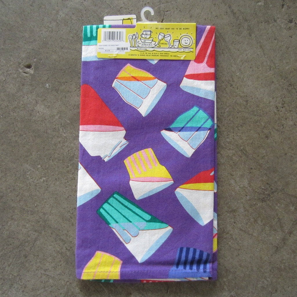 Printed Dish Towel: I'd Juice That