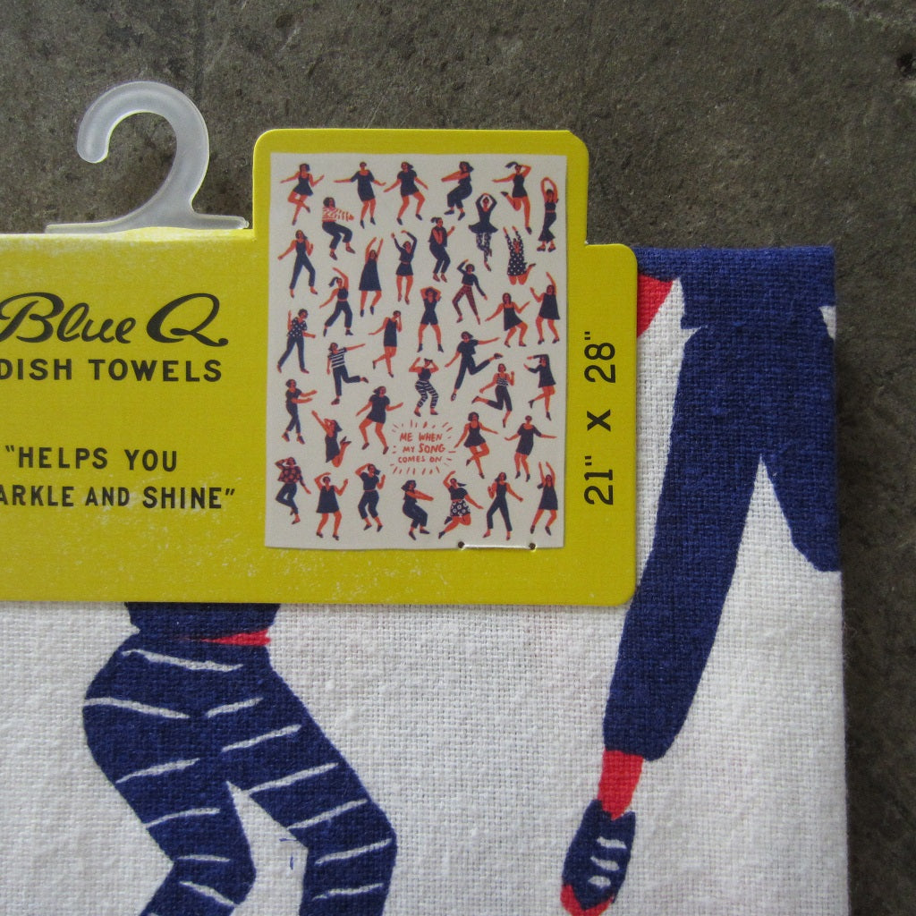 Printed Dish Towel: Me When My Song Comes On