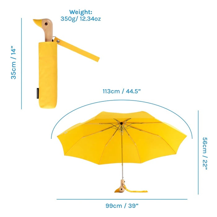 Yellow Compact Duck Umbrella