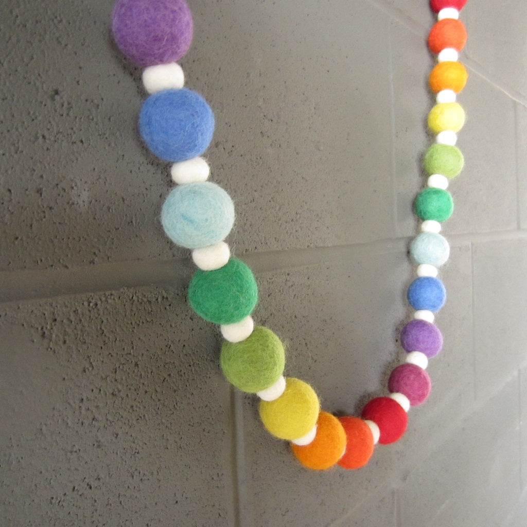 Rainbow Felt Garland