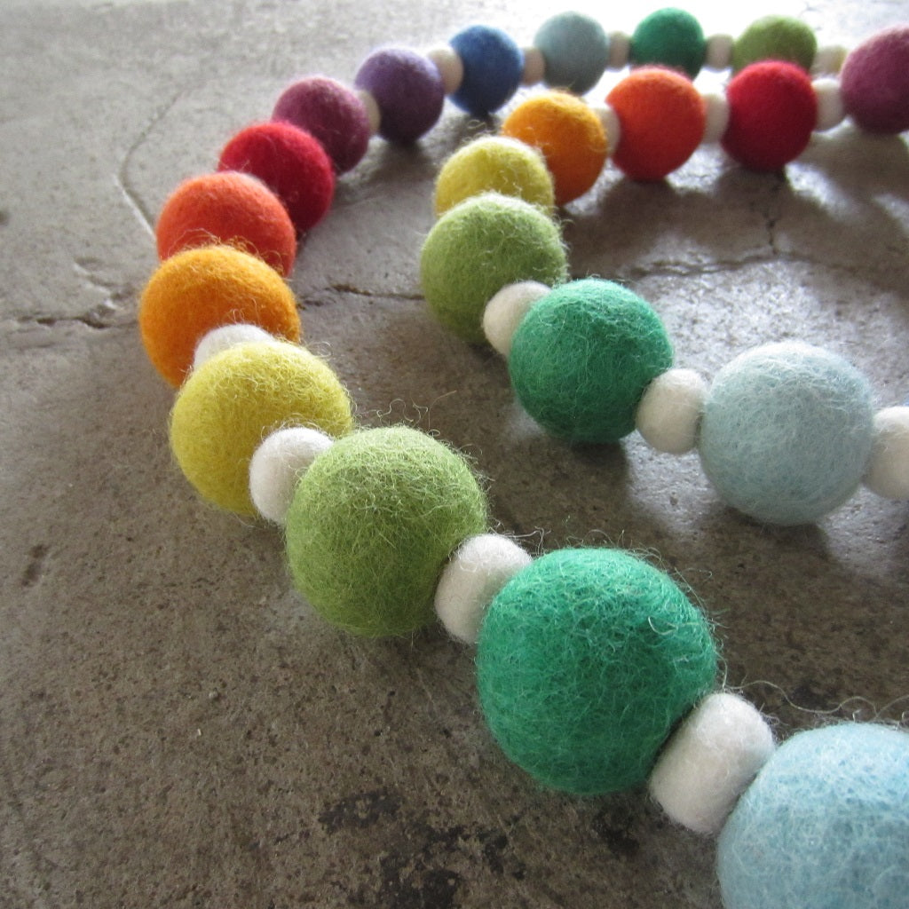 Rainbow Felt Garland